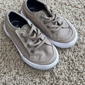 Stylish Tan Kids Boat Shoes